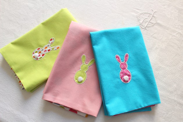 serviettes lapins 2